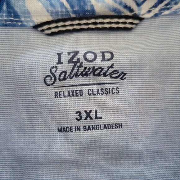 Men's IZOD Saltwater Beach Performance Printed Shirt (Size 3XL) - Picture 6 of 9
